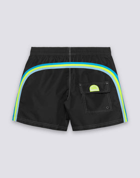 ICONIC TAFFETA SHORT SWIMSHORTS WITH ELASTIC WAIST 