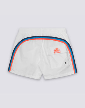 ICONIC TAFFETA SHORT SWIMSHORTS WITH ELASTIC WAIST 