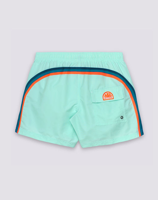 ICONIC TAFFETA MEN'S SHORT ELASTIC WAIST SWIMSHORTS