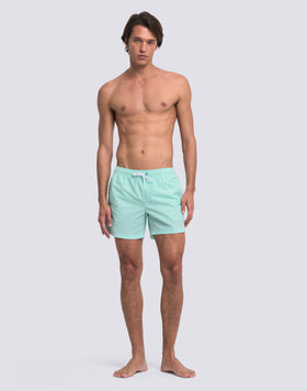 MAILLOT DE BAIN COURT EN TAFFETAS POUR HOMME À TAILLE ÉLASTIQUE 