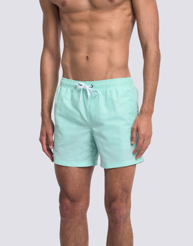 MAILLOT DE BAIN COURT EN TAFFETAS POUR HOMME À TAILLE ÉLASTIQUE 