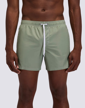 ICONIC TAFFETA MEN'S SHORT ELASTIC WAIST SWIMSHORTS