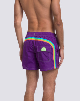 BAÑADOR CORTO CON CINTURA ELÁSTICA ICONIC TAFFETA