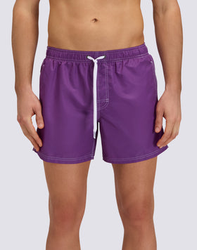 MAILLOT DE BAIN COURT EN TAFFETAS POUR HOMME, À TAILLE ÉLASTIQUE ET À L'EMBALLAGE ÉLASTIQUE