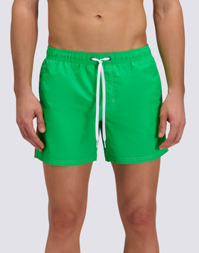 ICONIC TAFFETA SHORT SWIMSUIT WITH ELASTICATED WAIST