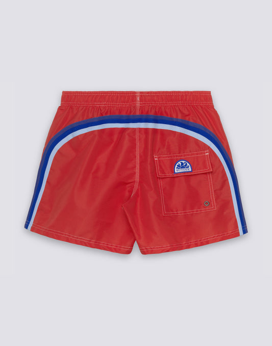 ICONIC TAFFETA MEN'S SHORT ELASTIC WAIST SWIMSHORTS