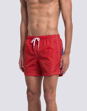 ICONIC TAFFETA MEN'S SHORT ELASTIC WAIST SWIMSHORTS