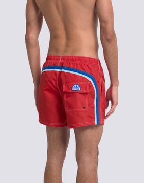 ICONIC TAFFETA MEN'S SHORT ELASTIC WAIST SWIMSHORTS
