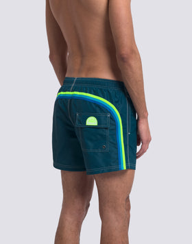 BAÑADOR CORTO CON CINTURA ELÁSTICA ICONIC TAFFETA