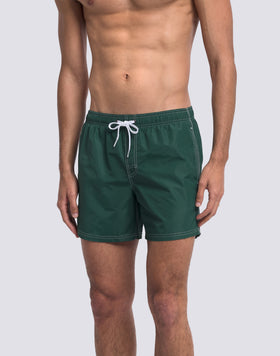 MAILLOT DE BAIN COURT EN TAFFETAS POUR HOMME, À TAILLE ÉLASTIQUE ET À L'EMBALLAGE ÉLASTIQUE