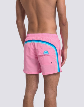 ICONIC TAFFETA SHORT SWIMSHORTS WITH ELASTIC WAIST 