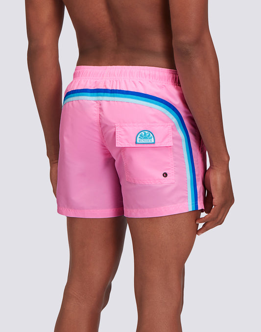 SHORT DE BAIN À TAILLE ÉLASTIQUE TAFFETA ICONIQUE