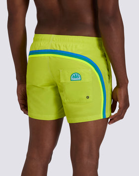 ICONIC TAFFETA MEN'S SHORT ELASTIC WAIST SWIMSUIT