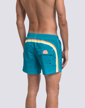 BAÑADOR CORTO CON CINTURA ELÁSTICA ICONIC TAFFETA