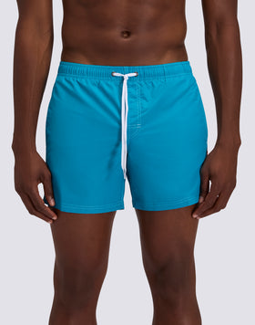 ICONIC TAFFETA SHORT SWIMSUIT WITH ELASTICATED WAIST