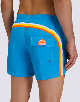 ICONIC TAFFETA SHORT SWIMSUIT WITH ELASTICATED WAIST