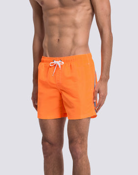 MAILLOT DE BAIN COURT EN TAFFETAS POUR HOMME À TAILLE ÉLASTIQUE