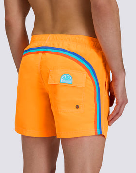 ICONIC TAFFETA MEN'S SHORT ELASTIC WAIST SWIMSHORTS