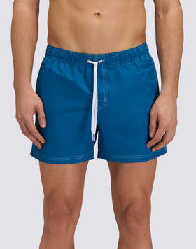 ICONIC TAFFETA SHORT SWIMSUIT WITH ELASTICATED WAIST