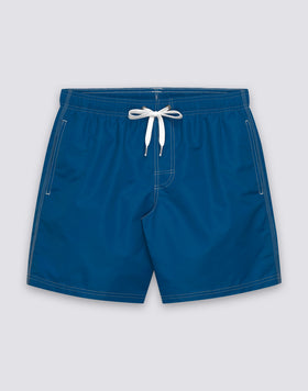 MAILLOT DE BAIN HOMME ICONIQUE EN TAFFETAS MI-LONGUEUR À TAILLE ÉLASTIQUE