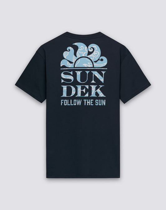 CAMISETA DE MANGA CORTA PARA HOMBRE CON ESTAMPADO ARCHIVE SUNDEK FOLLOW THE SUN
