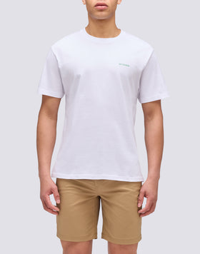 T-SHIRT WITH PALM TRIPS HIBISCUS PRINT