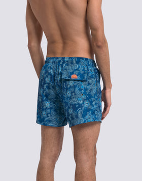 BAÑADOR DE HOMBRE DE CINTURA ELÁSTICA CON ESTAMPADO HIBI PAISLEY EN POLIÉSTER RECICLADO