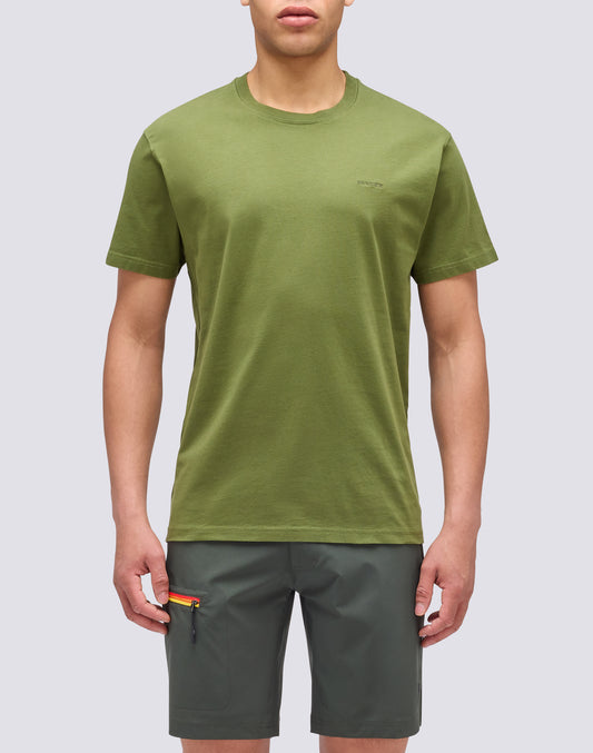 T-SHIRT A TINTA UNITA CON RICAMO