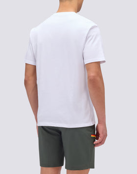 T-SHIRT CON TASCA E STAMPA