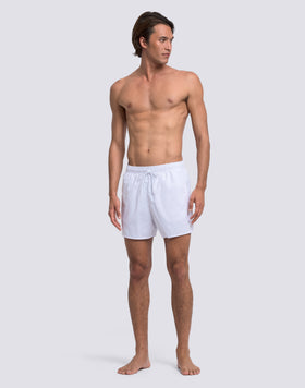 SHORT SWIMSHORTS WITH ELASTICATED WAIST AND MANOPESCA