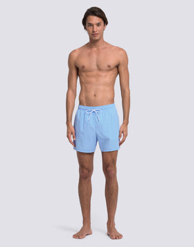 MAILLOT DE BAIN COURT POUR HOMME AVEC TAILLE ÉLASTIQUE ET TISSU COULEUR PÊCHE