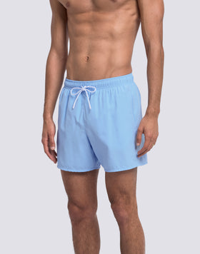 MAILLOT DE BAIN COURT POUR HOMME AVEC TAILLE ÉLASTIQUE ET TISSU COULEUR PÊCHE