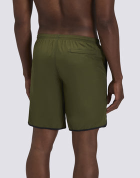 LONG SWIM SHORTS WITH AN ELASTICATED WAISTBAND