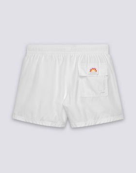 MAILLOT DE BAIN COURT À TAILLE ÉLASTIQUE EN POLYESTER RECYCLÉ REPREVE®