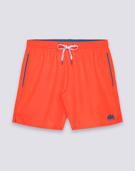 MAILLOT DE BAIN LONG À TAILLE ÉLASTIQUE AVEC Passepoil EN POLYESTER RECYCLÉ REPREVE®