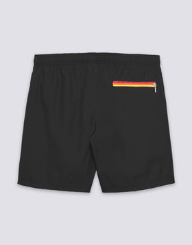 BAÑADOR DE LENTEJA MEDIA CON CINTURA ELÁSTICA DE POLIÉSTER RECICLADO REPREVE® CON DETALLE TRICOLOR