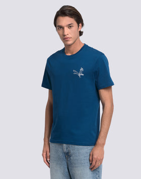 CAMISETA DE MANGA CORTA PARA HOMBRE CON ESTAMPADO TIDAL SURFER