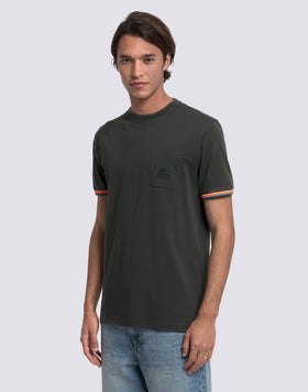 T-SHIRT FINN À COL ROND AVEC POCHE