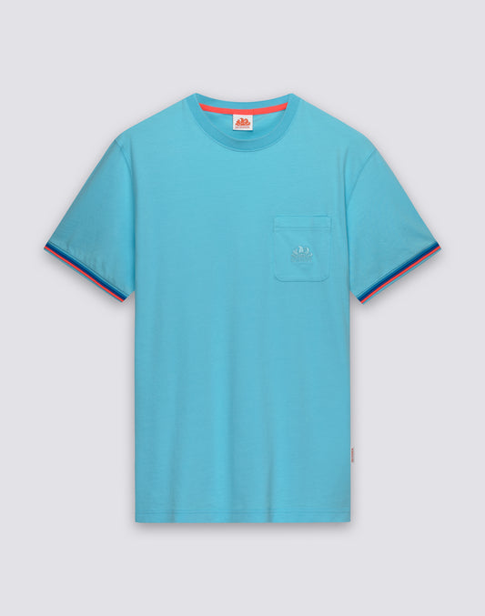 T-SHIRT FINN À COL ROND AVEC POCHE
