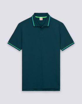 POLO BRICE DE ALGODÓN PIQUÉ CON DETALLES TRICOLORES