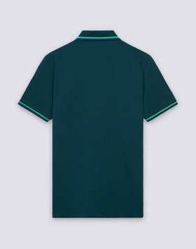 POLO BRICE DE ALGODÓN PIQUÉ CON DETALLES TRICOLORES
