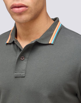 POLO BRICE DE ALGODÓN PIQUÉ CON DETALLES TRICOLOR
