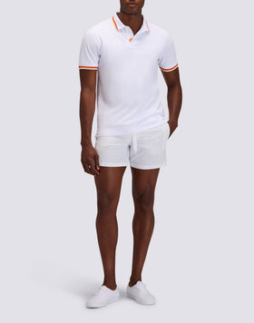 POLO BRICE UOMO IN COTONE PIQUET CON DETTAGLI TRICOLOR