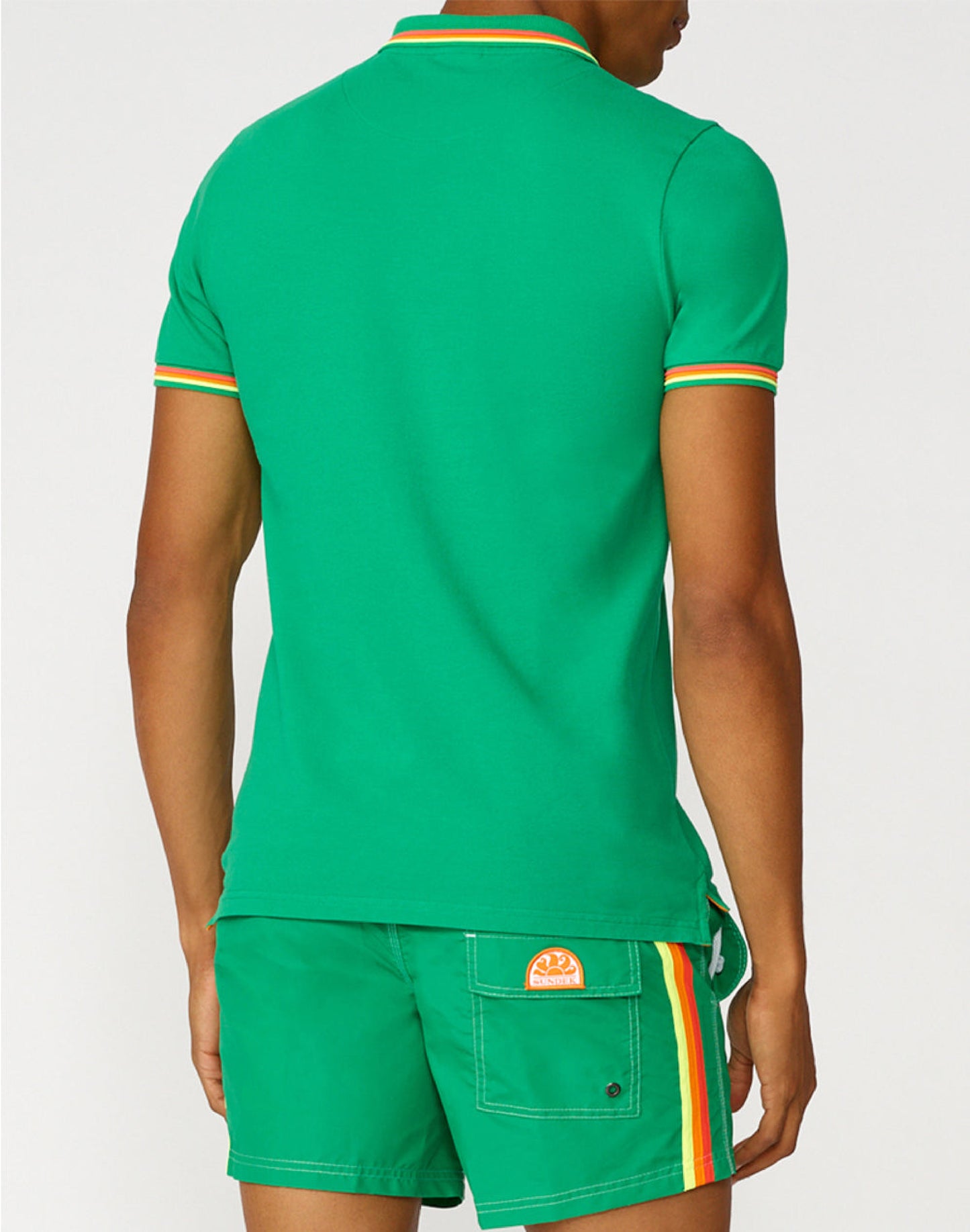 BRICE COTTON PIQUÉ POLO SHIRT WITH TRICOLOUR DETAILS