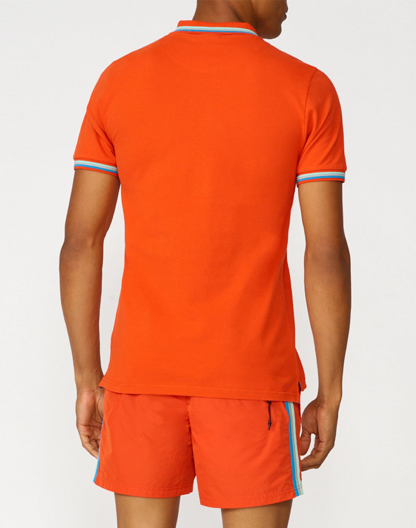 BRICE COTTON PIQUÉ POLO SHIRT WITH TRICOLOUR DETAILS