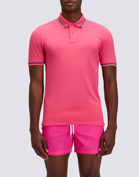 POLO BRICE DE ALGODÓN PIQUÉ CON DETALLES TRICOLORES