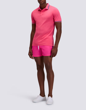 POLO BRICE DE ALGODÓN PIQUÉ CON DETALLES TRICOLORES