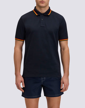 POLO BRICE DE ALGODÓN PIQUÉ CON DETALLES TRICOLORES