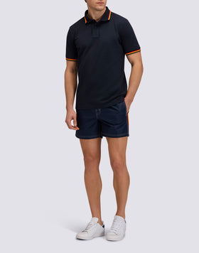POLO BRICE DE ALGODÓN PIQUÉ CON DETALLES TRICOLORES