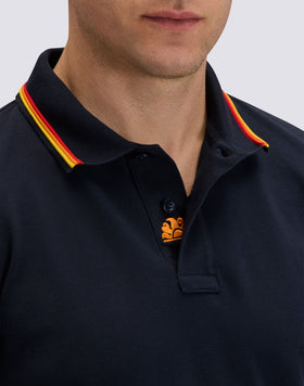 POLO BRICE DE ALGODÓN PIQUÉ CON DETALLES TRICOLORES